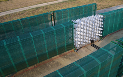 Réduire la dérive de pulvérisation grâce aux haies et aux filets